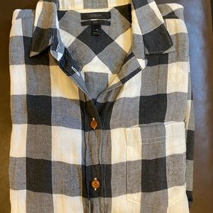 J.Crew Black and White Flannel - 4